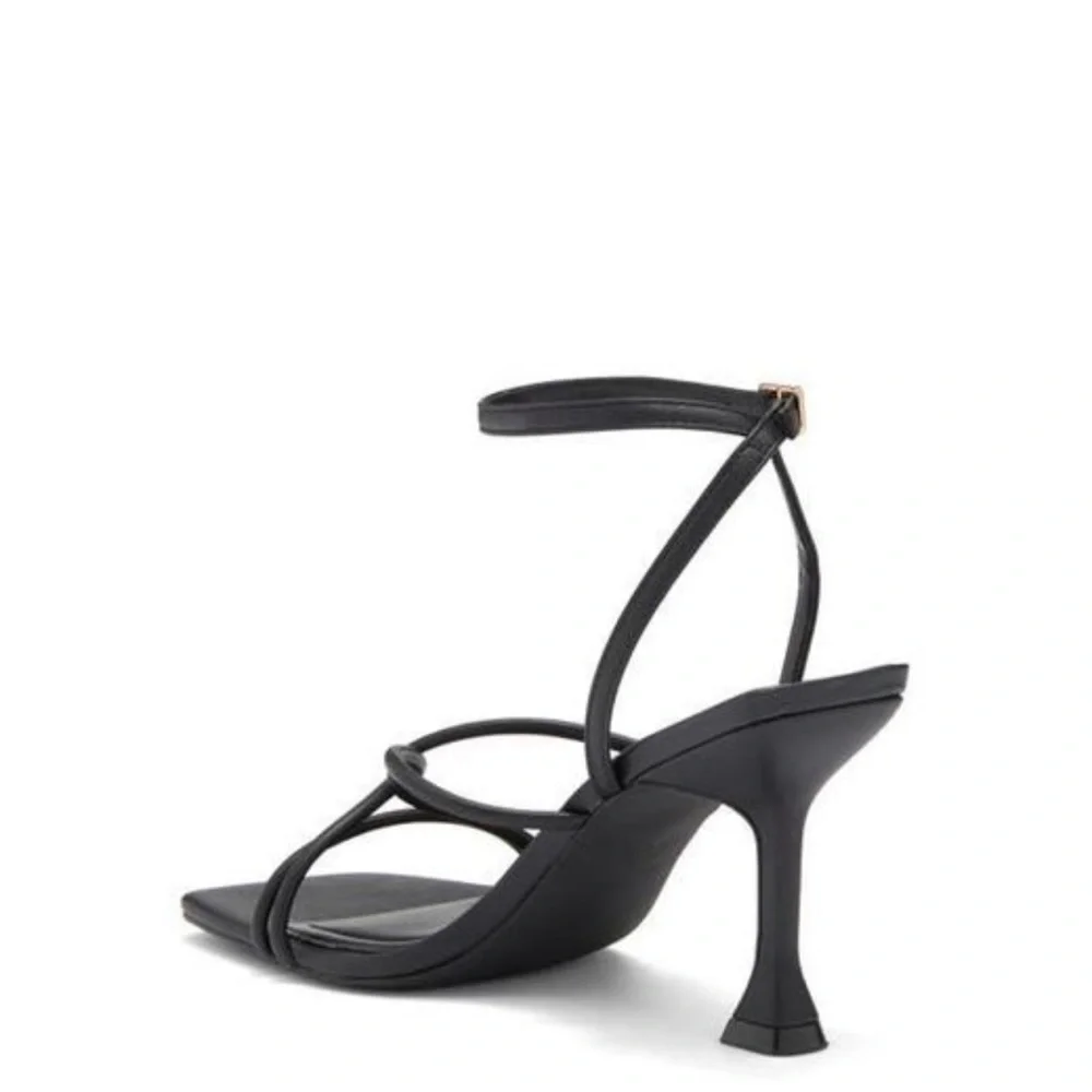 New Open Edit Women’s Strappy Square‎ Toe Rachel Sandals